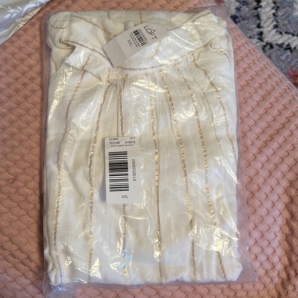 Loft back ribbon halter tank - Picture 5 of 5